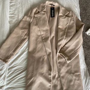 Boohoo Long Fashion Coat